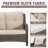 4-Pieces Wicker Outdoor Patio Furniture Set Rattan Chair Wicker Set with Beige Cushion-456100542
