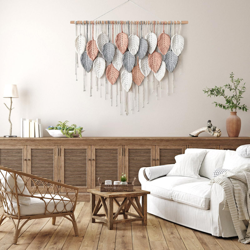 Large Macrame Wall Hanging, Boho Woven Tapestry