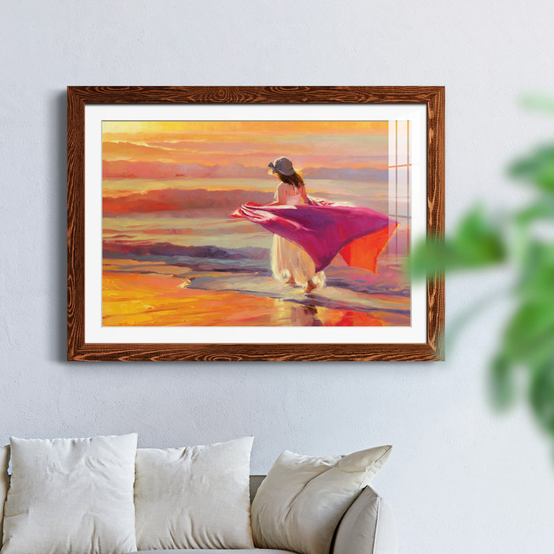 Catching the Breeze - Peinture encadrée, Érable, H 37,5 po x l 27,5 po x P 1,5 po
