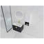 Meuble-lavabo mural 28 po avec lavabo en céramique et armoire latérale, portes à fermeture douce, armoire de rangement 00212WHK-06328BCT (KD-Packing)