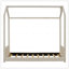 Lit en bois unique de style maisonnette pour le plaisir des enfants, un sommeil confortable et un jeu imaginatif