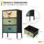 41.9cm W Metal Bedside Table