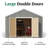 Value Gable Outdoor Wood Storage Shed-103777830-8539090