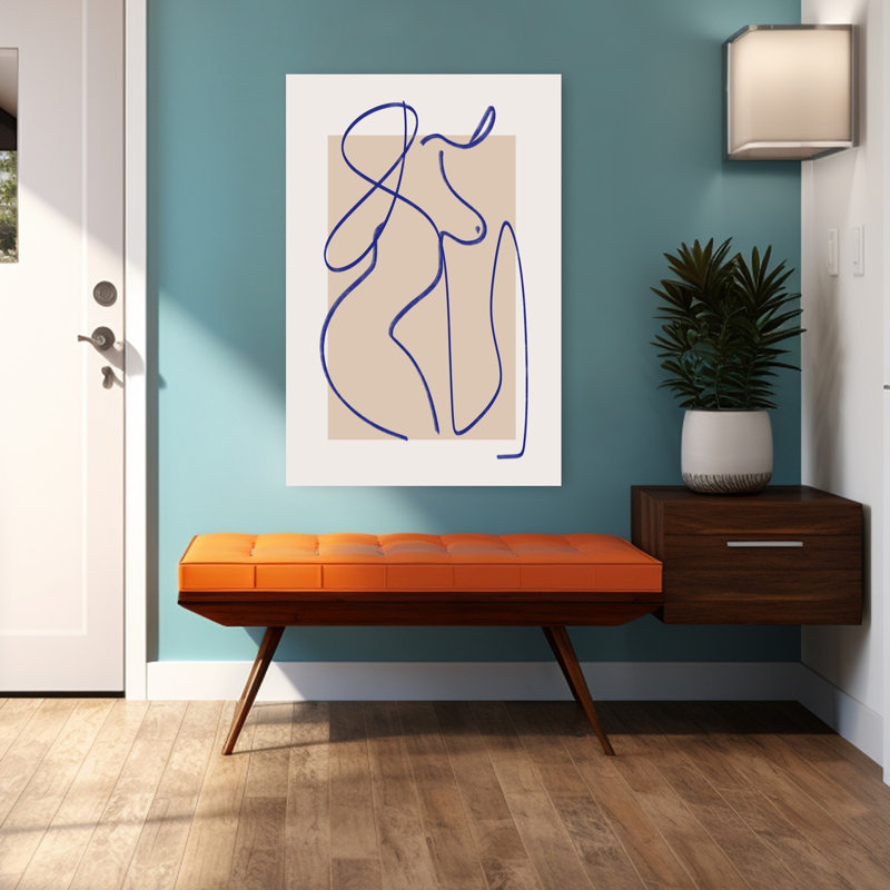 Art contemporain, art moderne abstrait, H 48 po x l 32 po