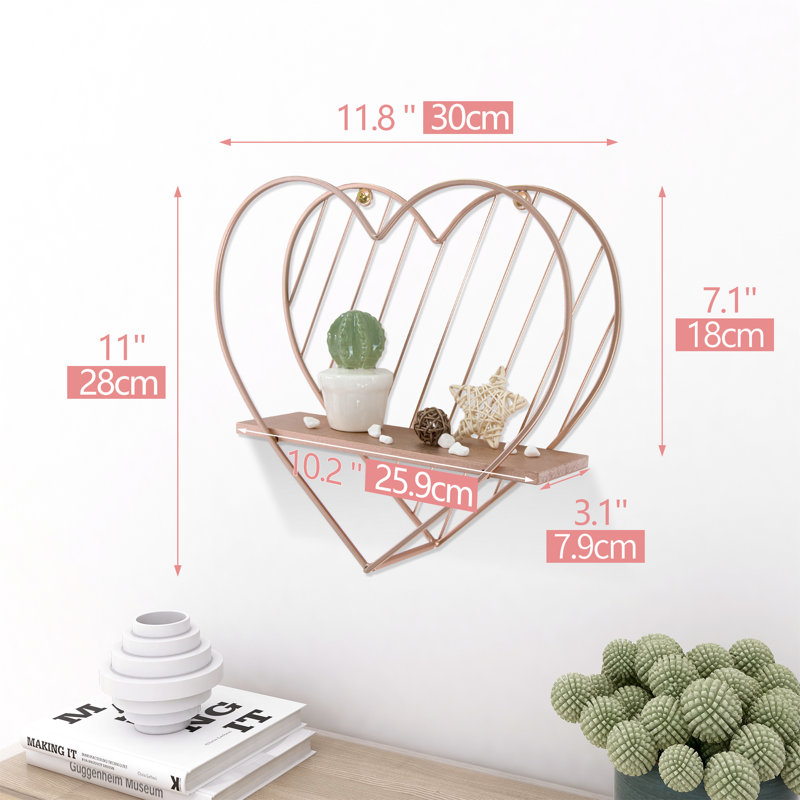 Floating Shelf, Rose Gold