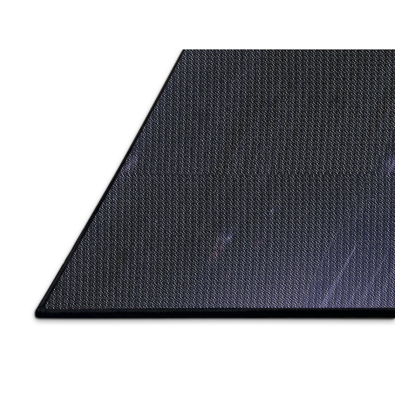 Tapis noir Power Loom, Rectangle 6 pi x 9 pi