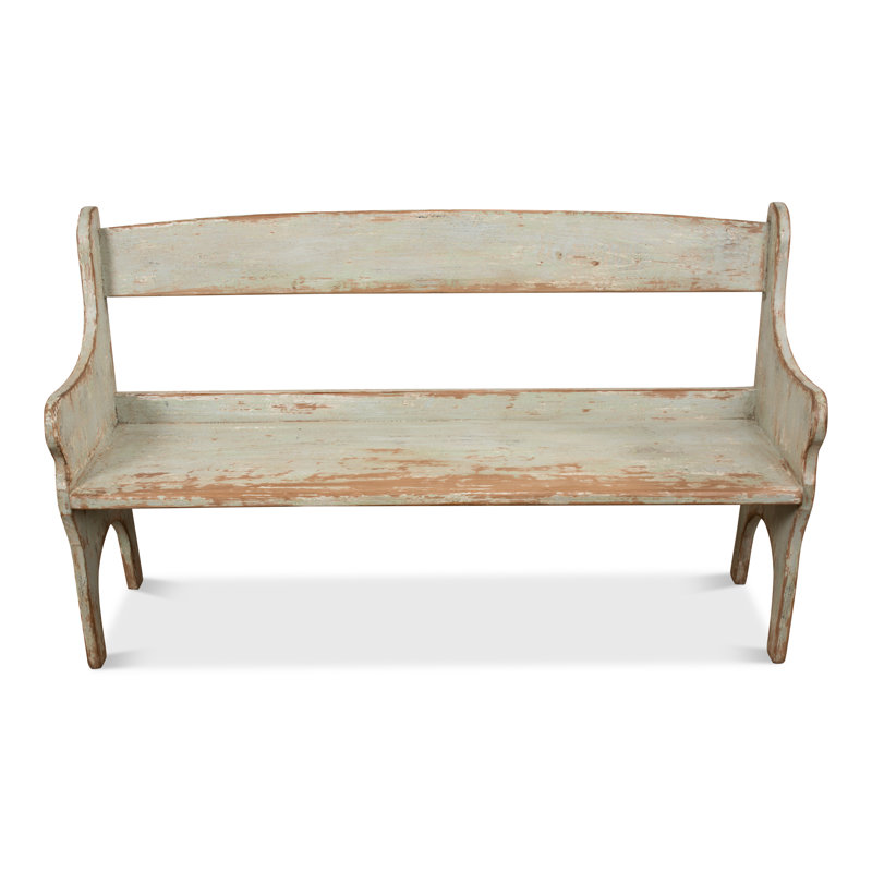 Arlo Solid Wood Bench, Green