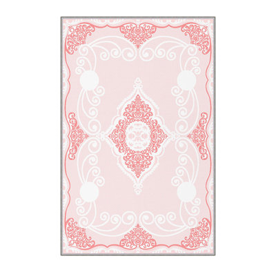 Stylish Hall Carpet, 2.6 x 6.6 Feet, 100% Polyester, 0.3 in Pile Height | Antibacterial, Non-Slip PVC Felt Dot Underside | 3D Digital Print, Machine Washable, Ideal for Entryway & Living Spaces