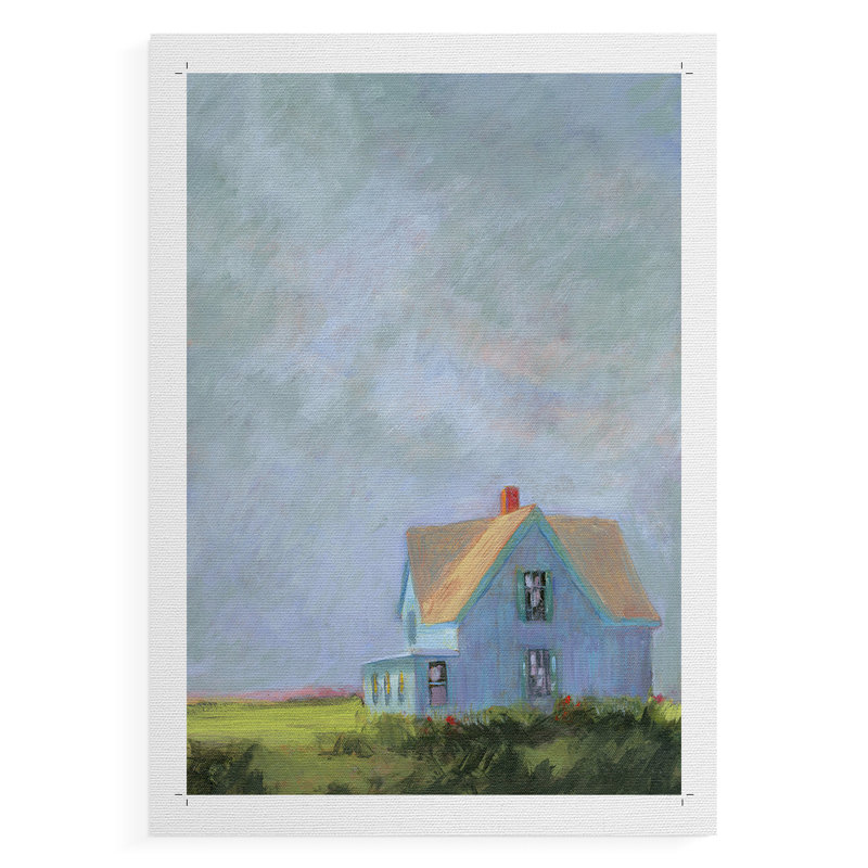 Cap bleu - impression sur toile seulement - non encadrée, H 18 po x l 12 po