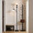 71-Inch Adjustable Arc Floor Lamp With Glass Shade, Modern Torchiere Reading Light For Living Room And Bedroom, Includes Bulb And Knob Switch