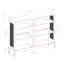 Bibliothèque standard H 40 po x l 52 po Nazarene-1518220718