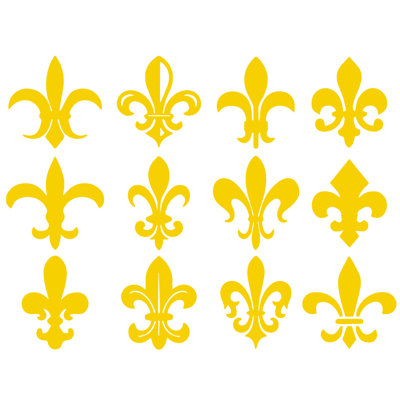 Décalcomanie murale motif fleur du lis
