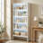 Tall Bookcase with Adjustable LED Lighting and Heavy Duty Storage-129159012