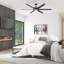 Talbert 70" Indoor Matte Black LED Ceiling Fan With Remote Control
