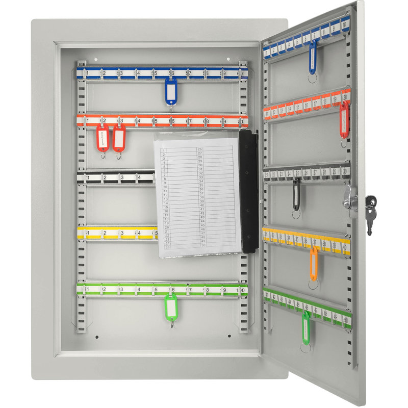 100 KEYS ADJUSTABLE IN WALL KEY WITH FLANGE GREY