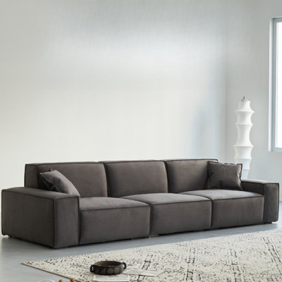 Minimalist High-Back Tofu Couch