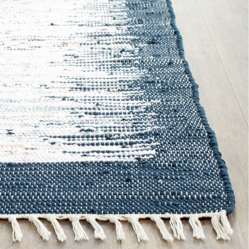 Ceniceros Cotton Hand Woven Area Rug, Rectangle 76 x 122 cm