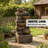Garden Cascading Waterfall,Outdoor Fountain