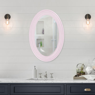 Busey Ribbed Oval Framed Accent Mirror