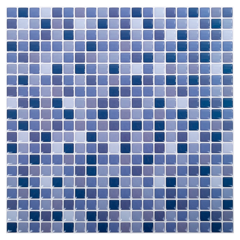 10'' W x 10'' L PVC Peel and Stick Mosaic Tile