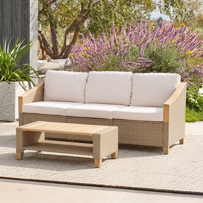 3-person Sofa Set With Coffee Table