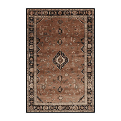 Machine Washable Persian Brown Area Rug