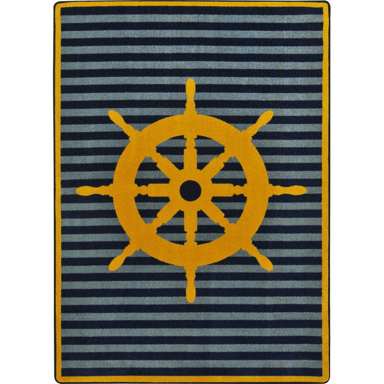 Set Your Course Striped Indoor Rug