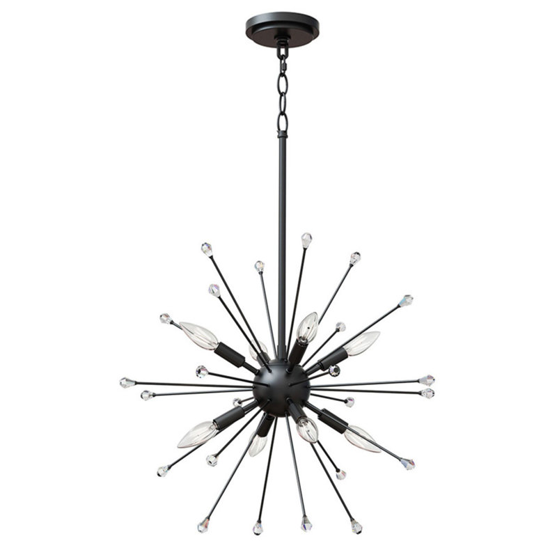 Bossier 8-Light 22.25” Wide Sputnik Chandelier