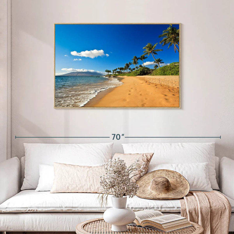 Vail Wailea, Cadre flottant en bois naturel, 43 po x 29 po