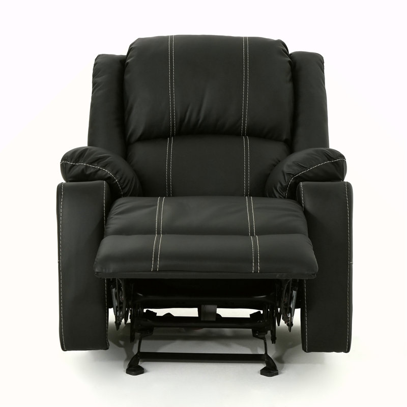 Fauteuil inclinable oscillant avec porte-gobelets en acier