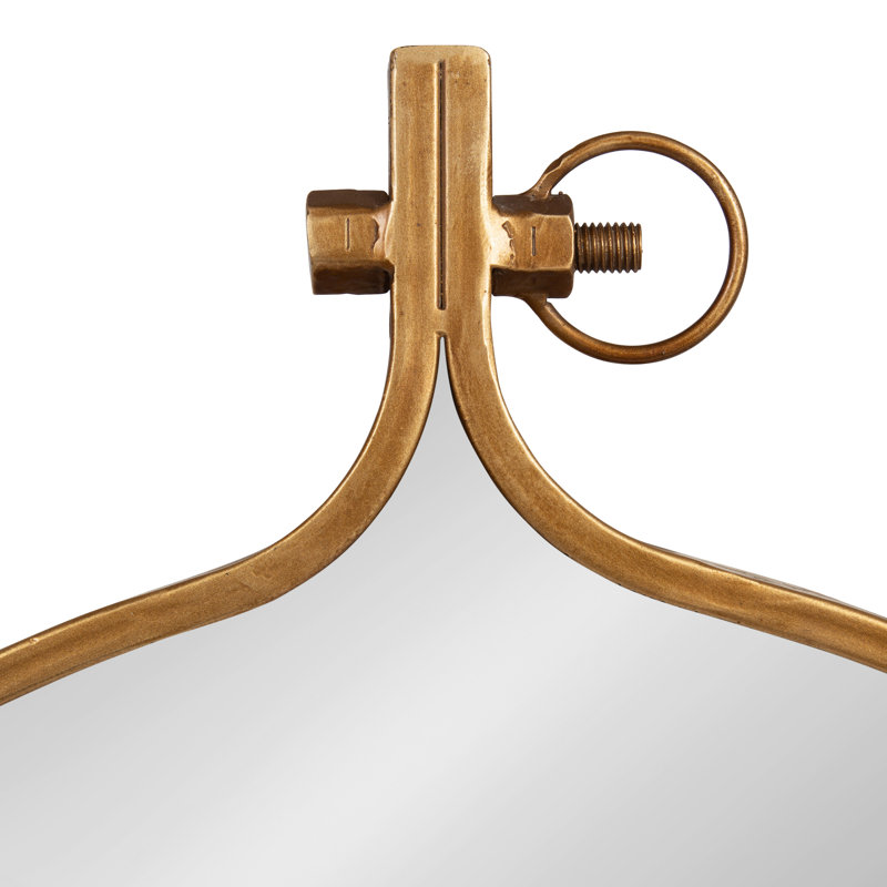 Ristaino Metal Mirror, 28.5" x 23.5", Gold