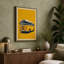 School Bus Number Six Retro - Wrapped Canvas-393397140-393397138