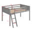 Wood Twin Loft Bed With Ladder-3150998