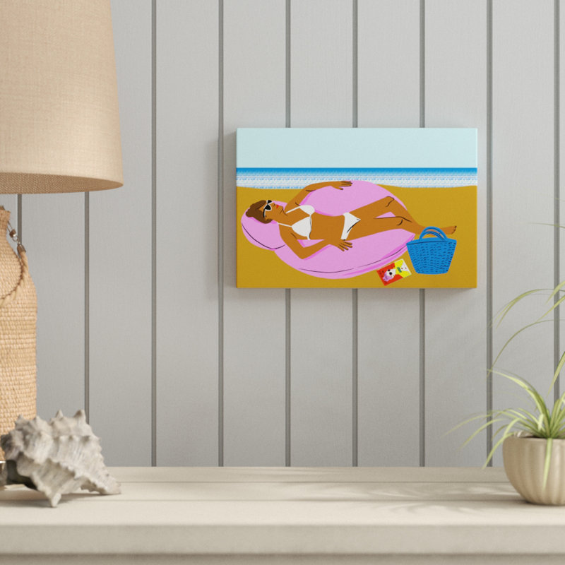 Beachy Keen I by Blanckslate - Painting on Canvas, 20cm H x 30cm W, Wrapped Canvas