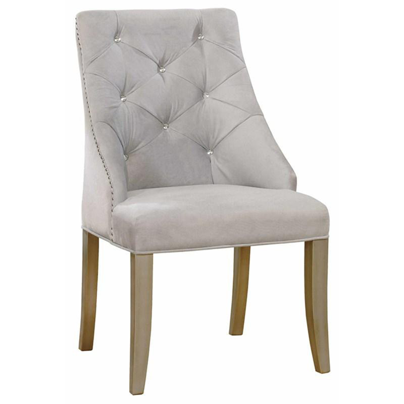 Chaise d'appoint style transitionnel 2 pièces