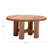 Croquet Teak 40" Round Coffee Table - Natural Teak-24582298