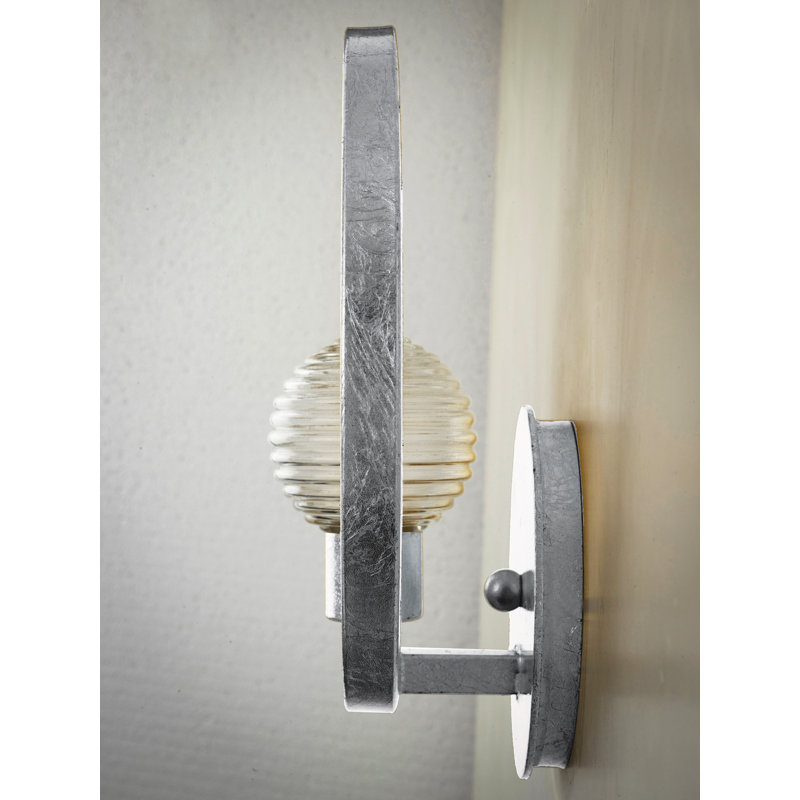 Frequency 1 - Light Armed Sconce, Silver Leaf
