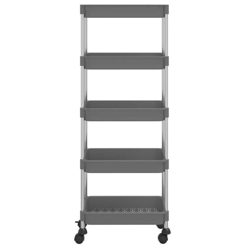 Petillo Kitchen Cart, Grey