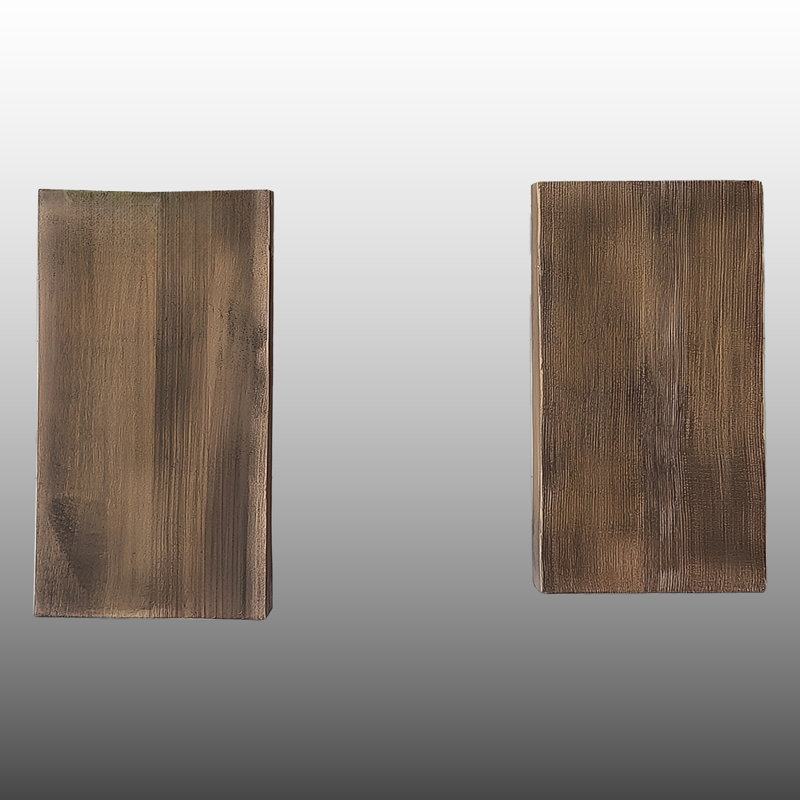 Tablette décorative et murale en bois massif 2 pièces pour plantes