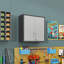 Armoire de rangement murale à outils avec porte verrouillable, armoire d'appoint