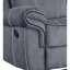 Canapé inclinable en velours gris Zubaida
