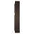 Reid Modern & Contemporary Wall Clock, Satin Espresso Wood Case with Machined Steel Back Panel and Rectangular Pendulum