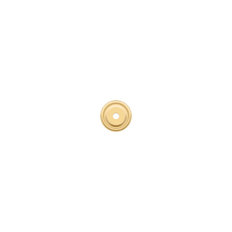 Metal Knob Backplate, PVD Polished Brass
