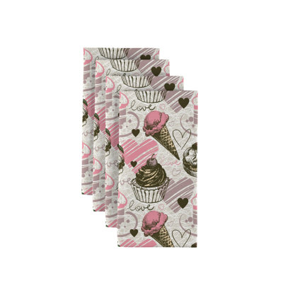 Steve Polyester Abstract Square Napkin