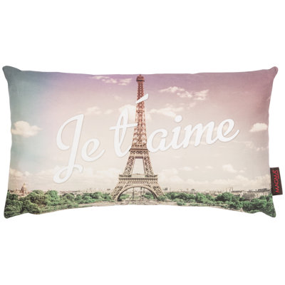 Coussin lombaire t’aime Tour de Paris