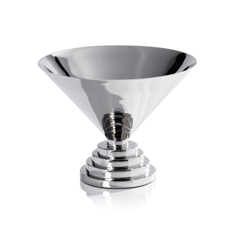 Bol à condiments en métal Mayan, Nickel, 7"