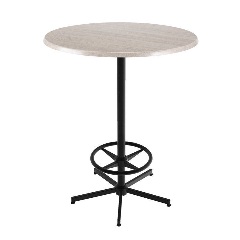 42" Tall, Indoor/Outdoor Table, 30" L x 30" W, White Ash
