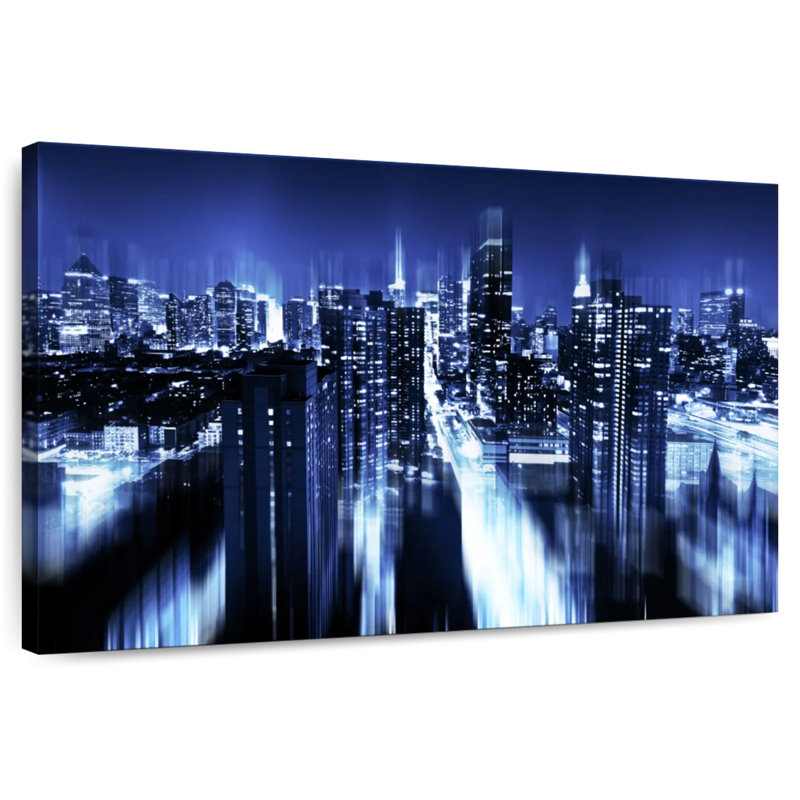 Rorry Blue Night Manhattan, 24" H x 36" W