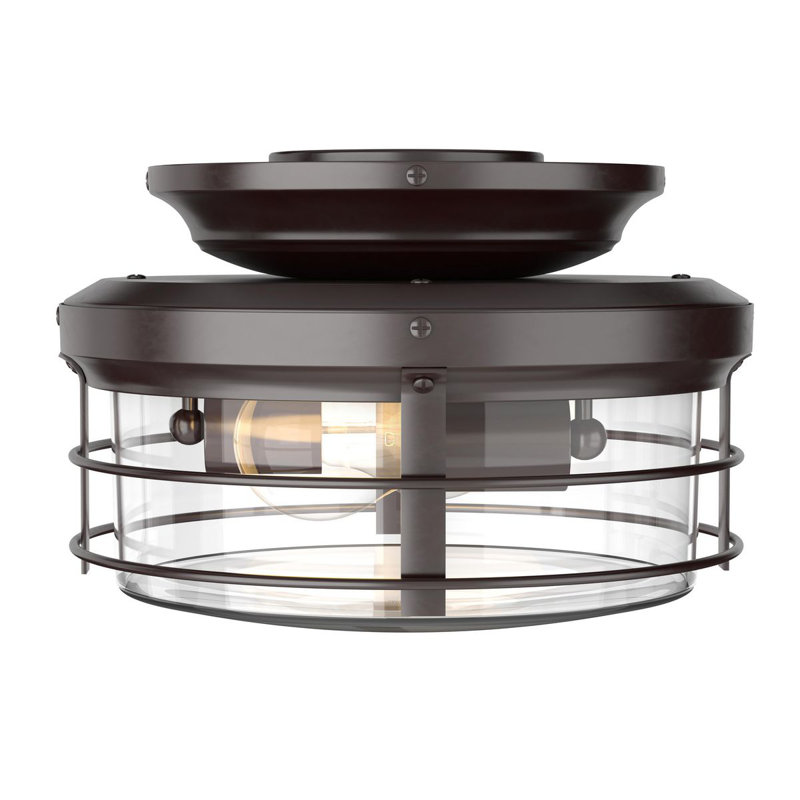  2-Light Ceiling Fan Light Kit, Architectural Bronze