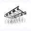 Wall Mounted Wine Glass Rack Black